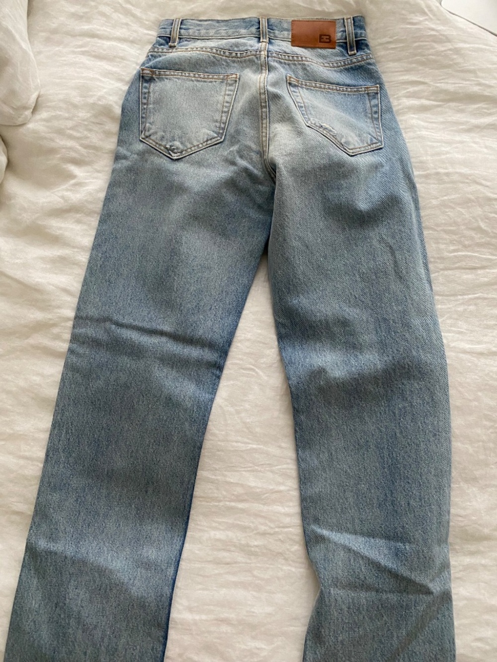 EB DENIM Distressed high-rise straight-leg jeans Size 24 - Picture 9 of 9